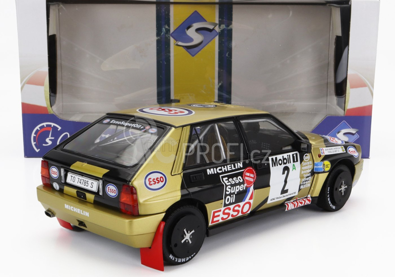 Solido Lancia Delta Hf H.f. Grifone Srl N 2 3rd Rally Deutschland 1989 Y.loubet - J.m.andrie 1:18 Zlatá Černá