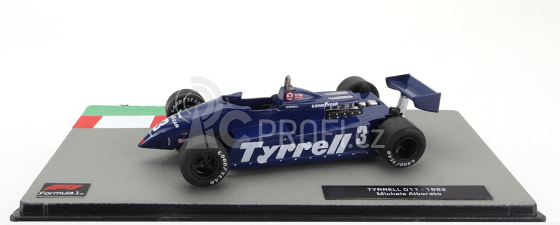 Solido Tyrrell F1  011 Denim N 3 Long Beach Gp 1982 Michele Alboreto 1:43 Blue