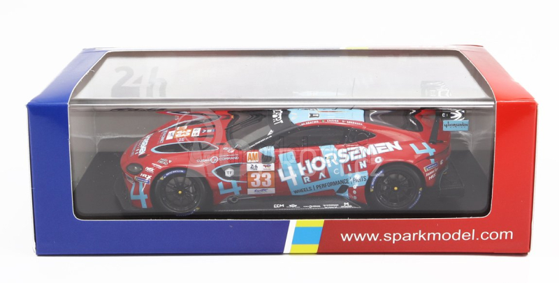 Spark-model Aston martin Vantage Amr 4.0l Turbo V8 Team Tf Sport N 33 Winner Lmgte Am Class 24h Le Mans 2022 B.keating - H.chaves - M.sorensen 1:43 Červená Světle Modrá