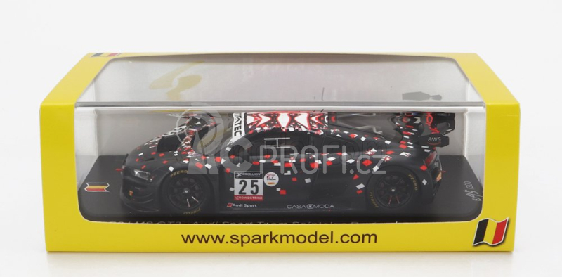 Spark-model Audi R8 Lms Gt3 Team Sainteloc Racing N 25 24h Spa 2022 L.legeret - M.campbell - M.jaminet 1:43 Matt Black