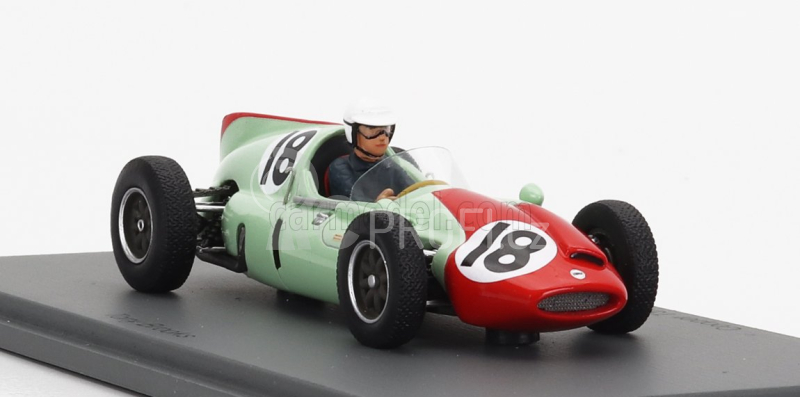 Spark-model Cooper F1  T51 N 18 4th Monaco Gp 1960 T.brooks 1:43 Zelená Červená