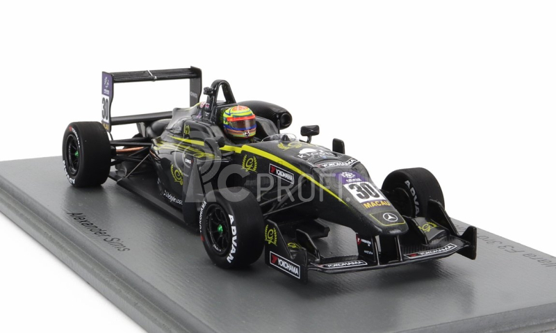 Spark-model Dallara F3  Team Double R Racing N 30 3rd Macau Gp International Cup 2015 Alexander Sims 1:43 Black