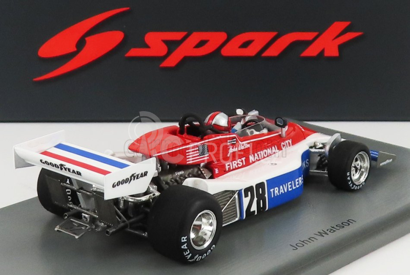 Spark-model Penske F1  Pc3 N 28 Monaco Gp 1976 J.watson 1:43 Bílá Červená Modrá