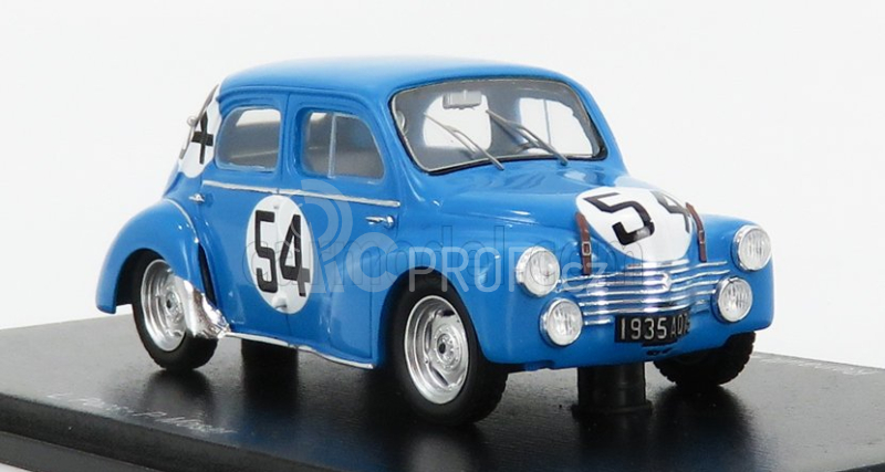 Spark-model Renault 4cv 1063 Team Rnu Renault N 54 24h Le Mans 1952 L.pons - P.moser 1:43 Světle Modrá