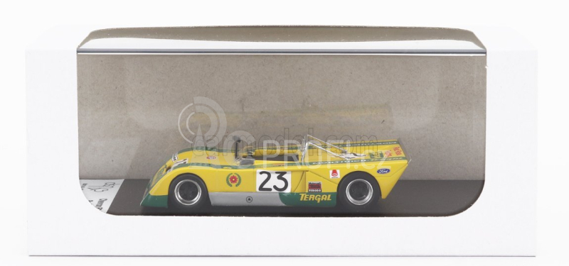 Trofeu Chevron B21 Fvc Cosworth N 23 Rally Vila Real 1972 Paco Josa 1:43 Žlutá Zelená