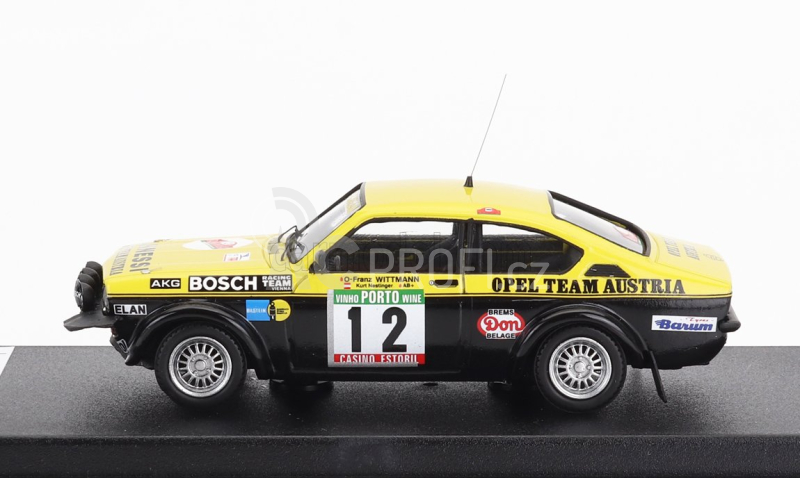Trofeu Opel Kadett Gte (night Version) N 12 Rally Portugal 1977 F.wittmann - K.nestinger 1:43 Žlutá Černá
