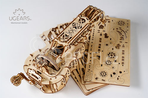 Ugears 3D dřevěné mechanické puzzle Hurdy-Gurdy