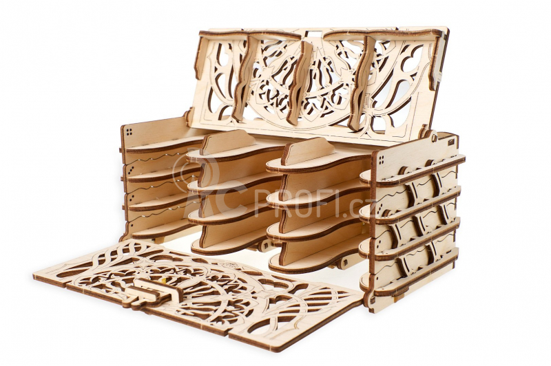 Ugears 3D dřevěné mechanické puzzle Kazeta na sběratelské karty