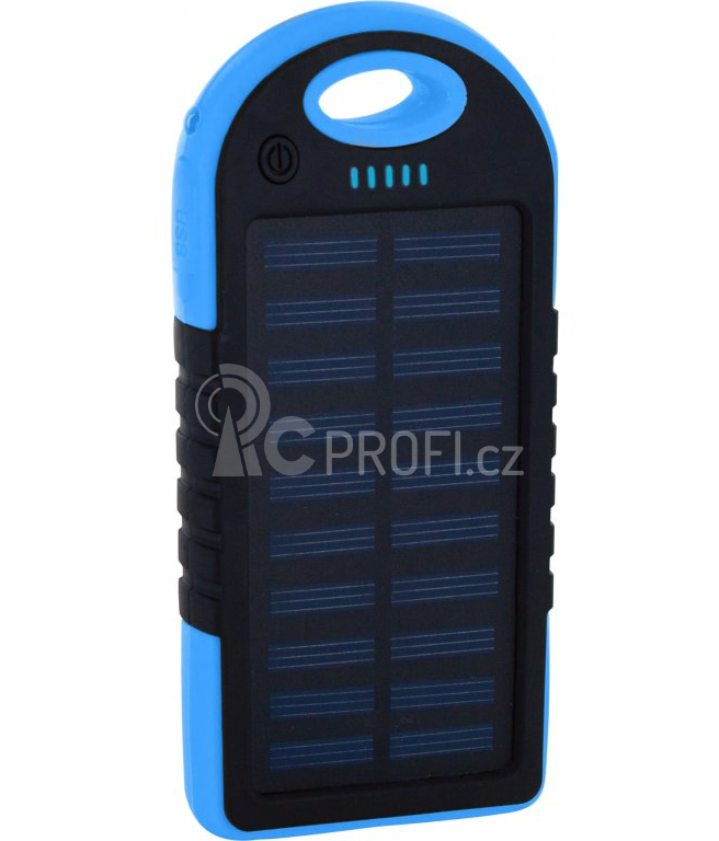 XLayer powerbank PLUS Solar 4000 mAh černá/modrá
