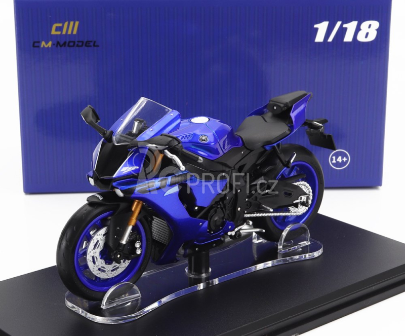Cm-models Yamaha Yzf-r1 2022 1:18 Modrá Černá