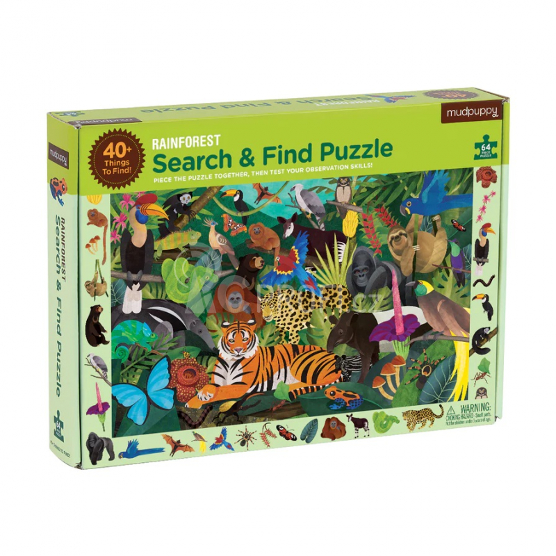 Mudpuppy Puzzle Hledání v deštném pralese