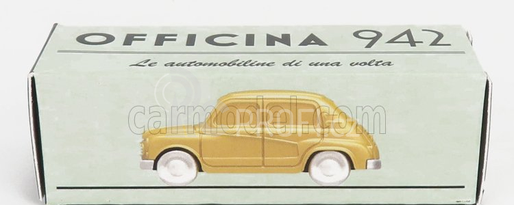 Officina-942 Fiat 600 Lucciola Carrozzeria Francis Lombardi 1957 1:76 Gold Met