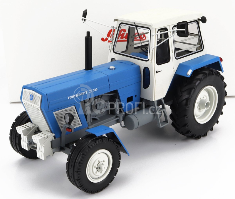 Schuco Fortschritt Zt300 Tractor 1964 1:18 Světle Modrá Šedá