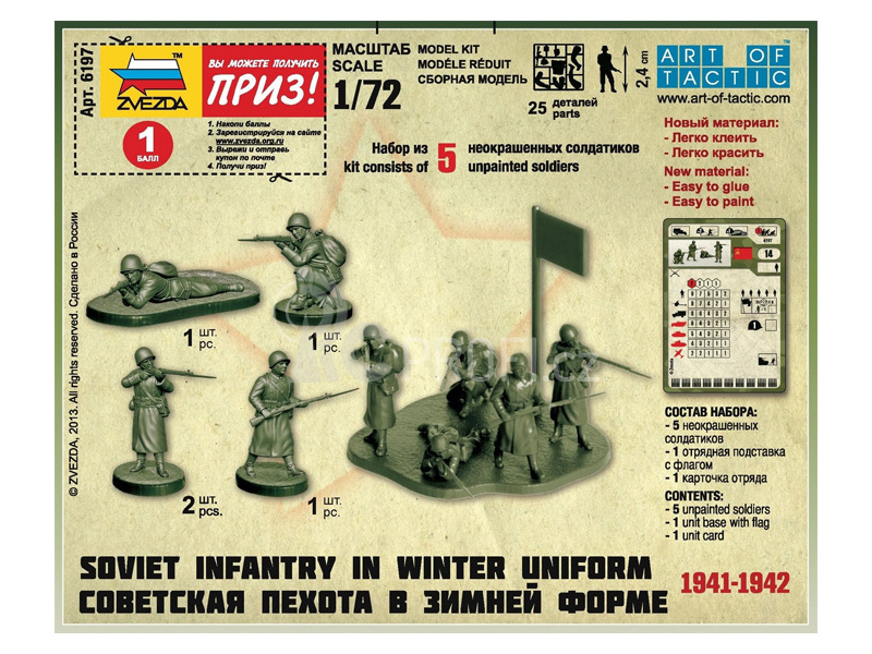 Zvezda figurky - sovětští odstřelovači (1:72)