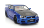 Autoart Nissan Skyline Gt-r (r34) Z-tune 2002 1:18 Bayside Blue Carbon