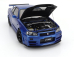 Autoart Nissan Skyline Gt-r (r34) Z-tune 2002 1:18 Bayside Blue Carbon