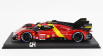 Bbr-models Ferrari 499p 3.0l Turbo V6 Team Ferrari Af Corse N 50 5th 24h Le Mans (pole Position) 2023 Antonio Fuoco - Miguel Molina - Nicklas Nielsen - Con Vetrina - With Showcase 1:18 Červená Žlutá Černá