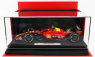 Bbr-models Ferrari F1  Sf-23 Team Scuderia Ferrari N 55 Pole Position 3rd Monza Italy Gp 2023 Carlos Sainz - Con Vetrina - With Showcase 1:18 Červená Černá Žlutá