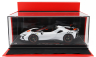 Bbr-models Ferrari Sf90 Xx Stradale Spider 2024 - Con Vetrina - With Showcase 1:18 Bianco Artico - Bílá Met Oranžová Černá