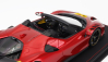 Bbr-models Ferrari Sf90 Xx Stradale Spider 2024 - Con Vetrina - With Showcase 1:18 Rosso Portofino - Červená Se Žlutou