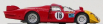 Best-model Alfa romeo 33.2 Coda Lunga N 16 Prove Spa 1968 T.pilett 1:43 Červená Žlutá