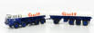 Brekina plast Fiat 690 Millepiedi Tanker Truck Gulf 1960 1:87 Modrá Bílá