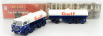 Brekina plast Fiat 690 Millepiedi Tanker Truck Gulf 1960 1:87 Modrá Bílá