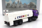 Brekina plast Scania P124.860 Tanker Truck Chemie 3-assi 1988 1:87 Bílá Fialová