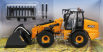 Britains JCB Tm420 Ruspa Gommata Tractor - Scraper 1:32 Žlutá Černá