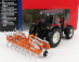 Britains Massey ferguson 6290 Tractor With Trailer 2012 1:32 Červená Oranžová