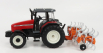 Britains Massey ferguson 6290 Tractor With Trailer 2012 1:32 Červená Oranžová