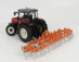 Britains Massey ferguson 6290 Tractor With Trailer 2012 1:32 Červená Oranžová