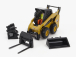 Dm-models Caterpillar Cat272d3 Ruspa Gommata - Skid Steer Loader 1:32 Žlutá Černá