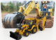 Dm-models Caterpillar Cat432f2 Bagr a nakladač 2v1 1:50, žlutá