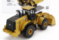 Dm-models Caterpillar Cat972xe Ruspa Gommata - Scraper Tractor Wheel Loader 1:50 Žlutá Černá