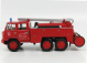 Edicola Berliet Ff 6x6 Fpt Hr Tanker Truck Požární vůz 1971 1:43, červená