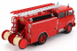 Edicola Berliet Gak 20 Tanker Truck 1969 - Fire Engine - Vigili Del Fuoco - Feuerwehr 1:43 Red