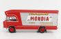 Edicola Berliet Gbk6 Truck Mondia 1971 1:43 Červená Stříbrná