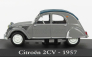 Edicola Citroen 2cv Cabriolet Closed 1957 - Con Vetrina - With Showcase 1:43 Grey