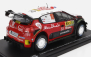 Edicola Citroen C3 Wrc Abu Dhabi N 10 S.Loeb - D.Elena 1:24, červená