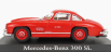 Edicola Mercedes benz 300sl Coupe 1954 - Con Vetrina - With Showcase 1:43 Red