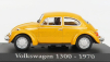 Edicola Volkswagen Beetle Kafer 1300 1970 - Con Vetrina - With Showcase 1:43 Žlutá