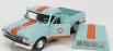 Greenlight Chevrolet C-10 Pick-up Closed Camper Gulf 1968 1:24 Světle Modrá Oranžová