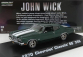 Greenlight Chevrolet Chevelle Ss 396 Coupe 1970 - John Wick Movie Ii 1:43 Zelená S Bílou