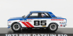 Greenlight Datsun 510 Bre N 85 Racing 1972 B.allison 1:43 Modrá Bílá