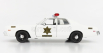 Greenlight Dodge Coronet 1975 - Hazzard County Sheriff - Police Patrol Car 1:24 Bílá