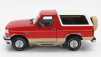 Greenlight Ford usa Bronco 1994 - Eddie Bauer Edition 1:18 Červená Zlatá Bílá