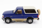 Greenlight Ford usa Bronco Eddie Bauer Edition 1996 1:18 Modrá Bílá