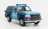 Greenlight Ford usa Bronco Xlt Massachusetts State Police 1996 1:18 2 Tóny Modré