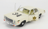 Greenlight Plymouth Fury Hazzard Police Hazzard County 1977 1:18 Bílá